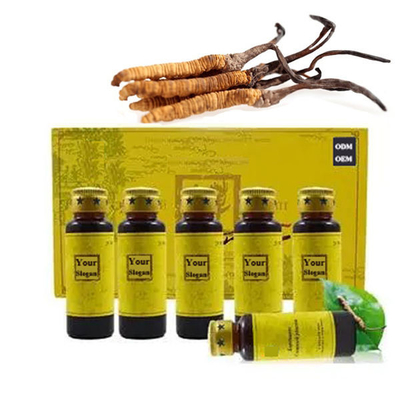 OEM ODM Private label cordyceps πόσιμο υγρό 100% διάλυμα εκχυλίσματος Cordyceps sinensis