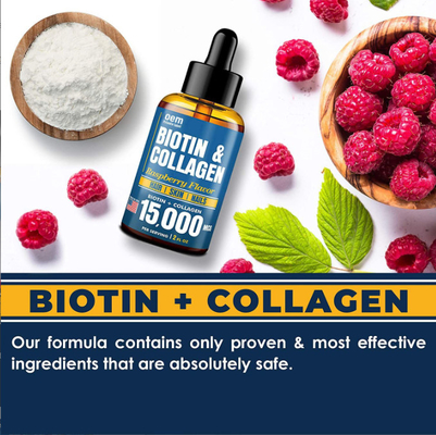 Προφορικό υγρό Biotin cOem κολλαγόνο για υγρά κολλαγόνο και Biotin πτώσεων υγείας αύξησης και δερμάτων τρίχας