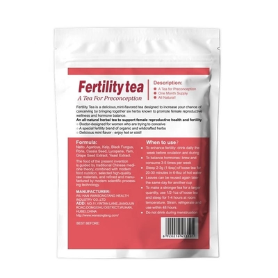 Συμπλήρωμα καθαρισμού μήτρας Detox Cleaning Tea Women'S Fertility Pregnancy Tea OEM