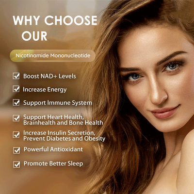 Nicotinamide συμπληρωμάτων cOem βήτα Mononucleotide 500MG NMN σκόνη καψών 99% NMN