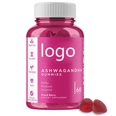 Vegan ashwagandha καψών ashwagandha cOem χονδρικό οργανικό gummies