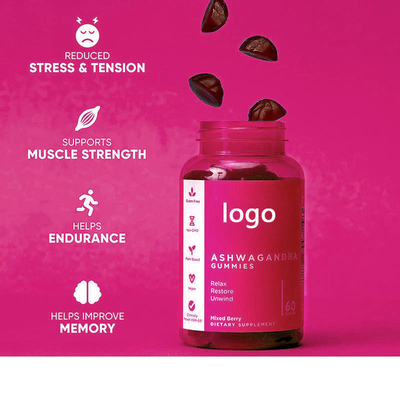 Vegan ashwagandha καψών ashwagandha cOem χονδρικό οργανικό gummies