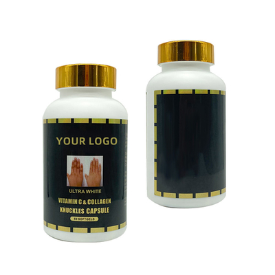 OEM Ultra White Vitamin C &amp; Collagen Knuckles Capsules 60 Softgel για την αφαίρεση σκούρου αρθρώσεων, αγκώνα
