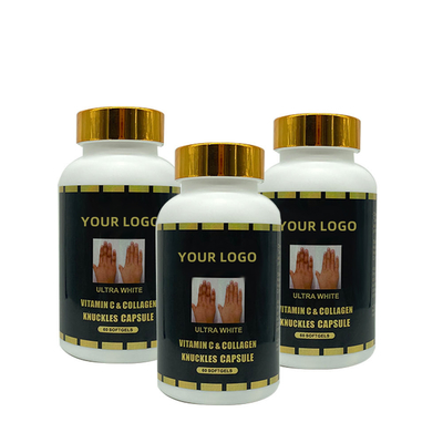 OEM Ultra White Vitamin C &amp; Collagen Knuckles Capsules 60 Softgel για την αφαίρεση σκούρου αρθρώσεων, αγκώνα