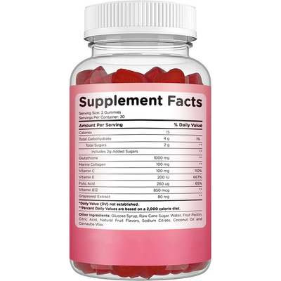 OEM Κάψουλες Γλουταθειόνης Collagen Anti-Aging L-Glutathione