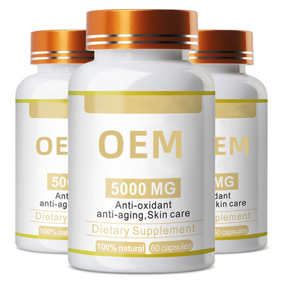COem Multivitamins και δέρμα χαπιών γλουταθείου καψών βιταμινών Ε Softgel συμπληρωμάτων 10000mg τροφίμων που λευκαίνει την κάψα