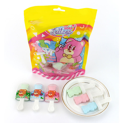 Πρεσαριστό ζαχαρωτό αρκουδάκι Lollipop / Bear Tablet Lollipop Candy OEM