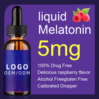 Biotin 50ml 5Mg το κολλαγόνο ρίχνει cOem τη φυσική Melatonin ενίσχυση ύπνου νύχτας πτώσεων ενήλικη