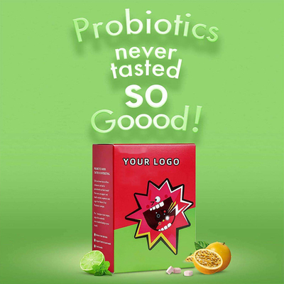 Lozenges φυσαλίδων ζάχαρης ελεύθερη προφορική Probiotic ταμπλέτα CFU 3 δισεκατομμυρίων για την υγεία γομμών δοντιών και τη φρέσκια αναπνοή