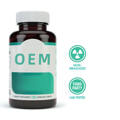 Οργανικές κάψες 3000mg Spirulina 90 ταμπλέτες/πράσινη υγειονομική περίθαλψη συμπληρωμάτων Superfood μπουκαλιών